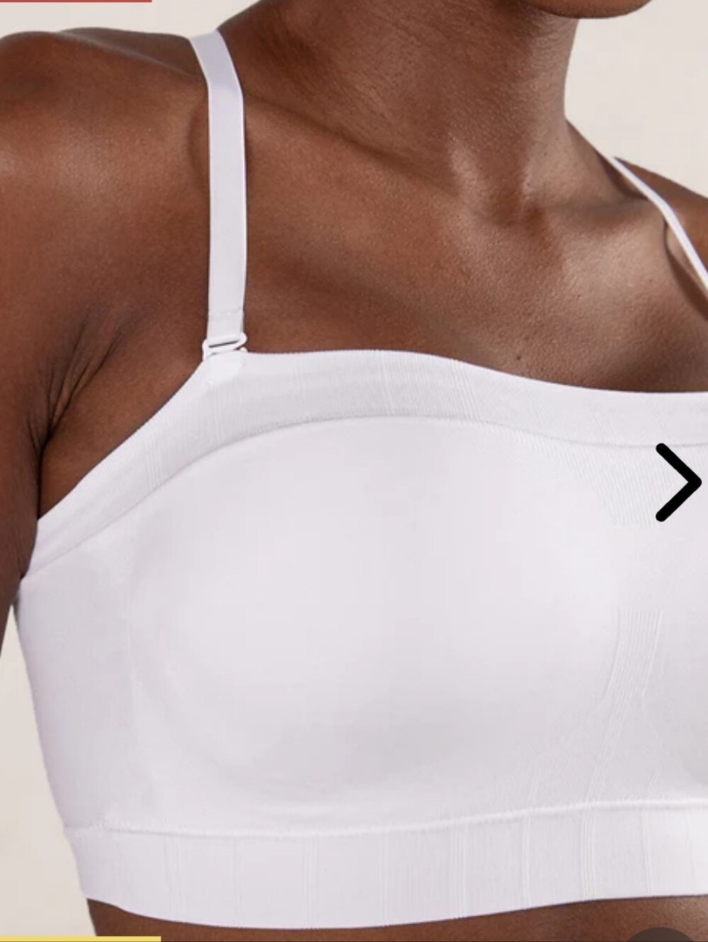 SHAPERMINT TRUEKIND CONVERTIBLE STRAPLESS BANDEAU BRA WHITE SIZE 3XL - Picture 2 of 2